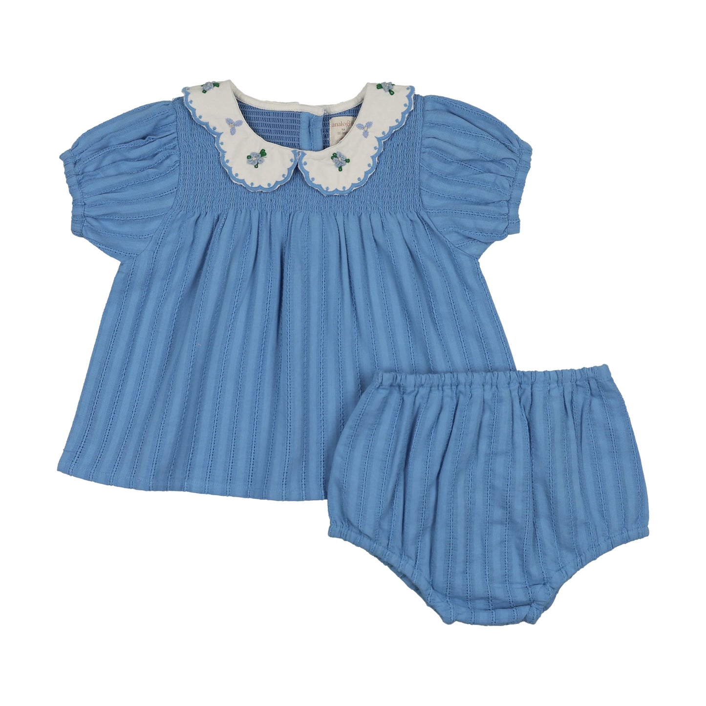 Smocked Set- Fresh Blue