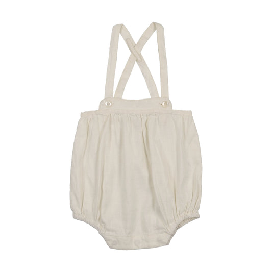 Linen Suspender Bloomers- Cream