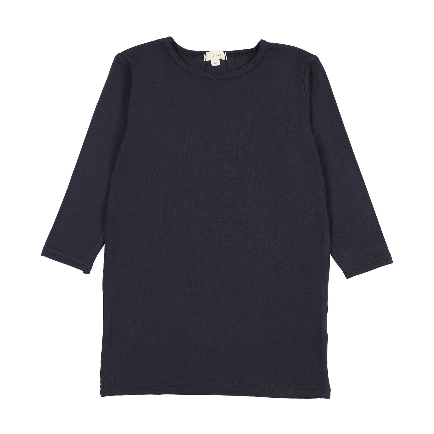 Bamboo Tee Three Quarter Sleeve- Navy