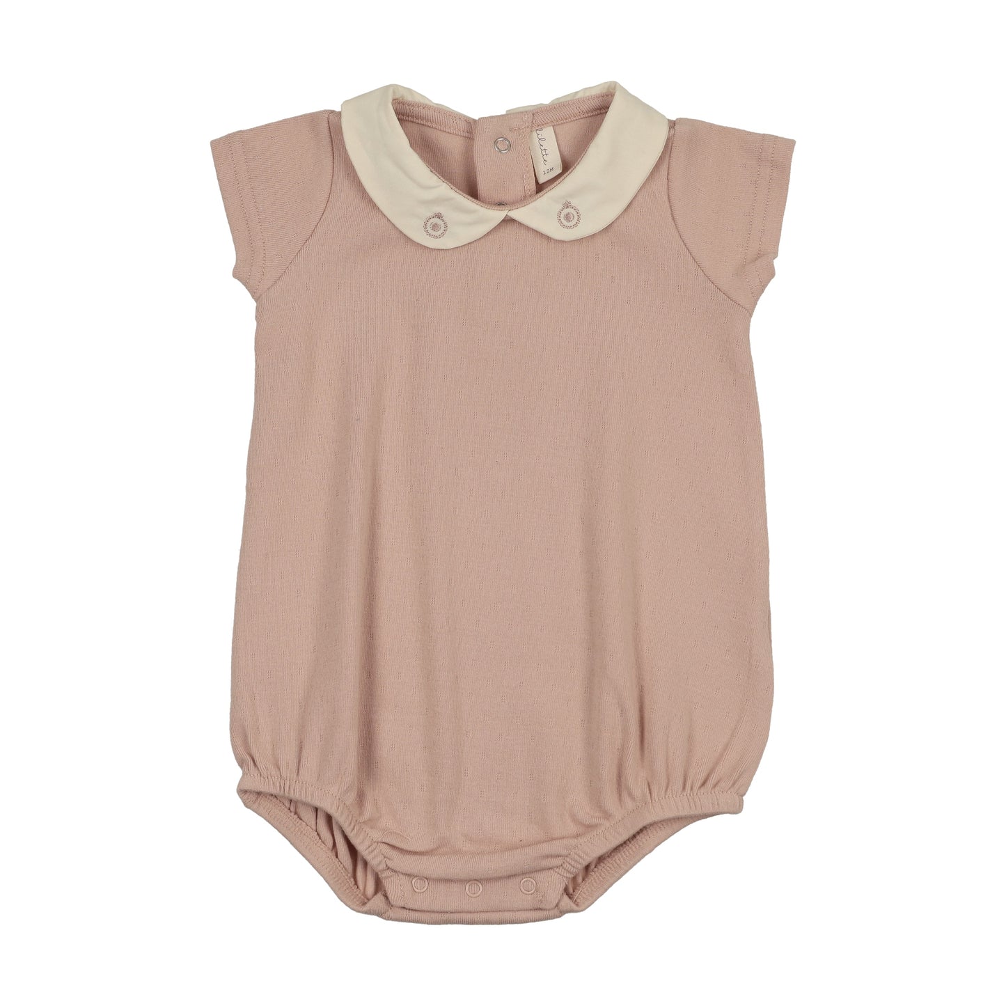 Sweetheart Collar Romper- Pink