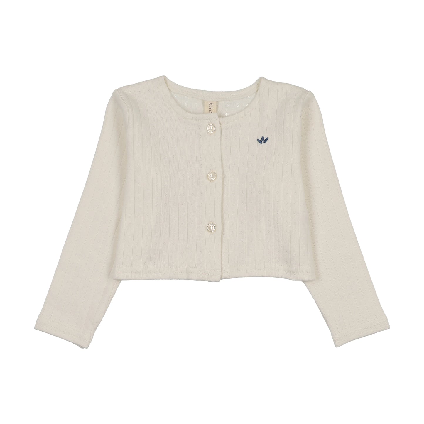 Floret Cardigan- Cream/Blue
