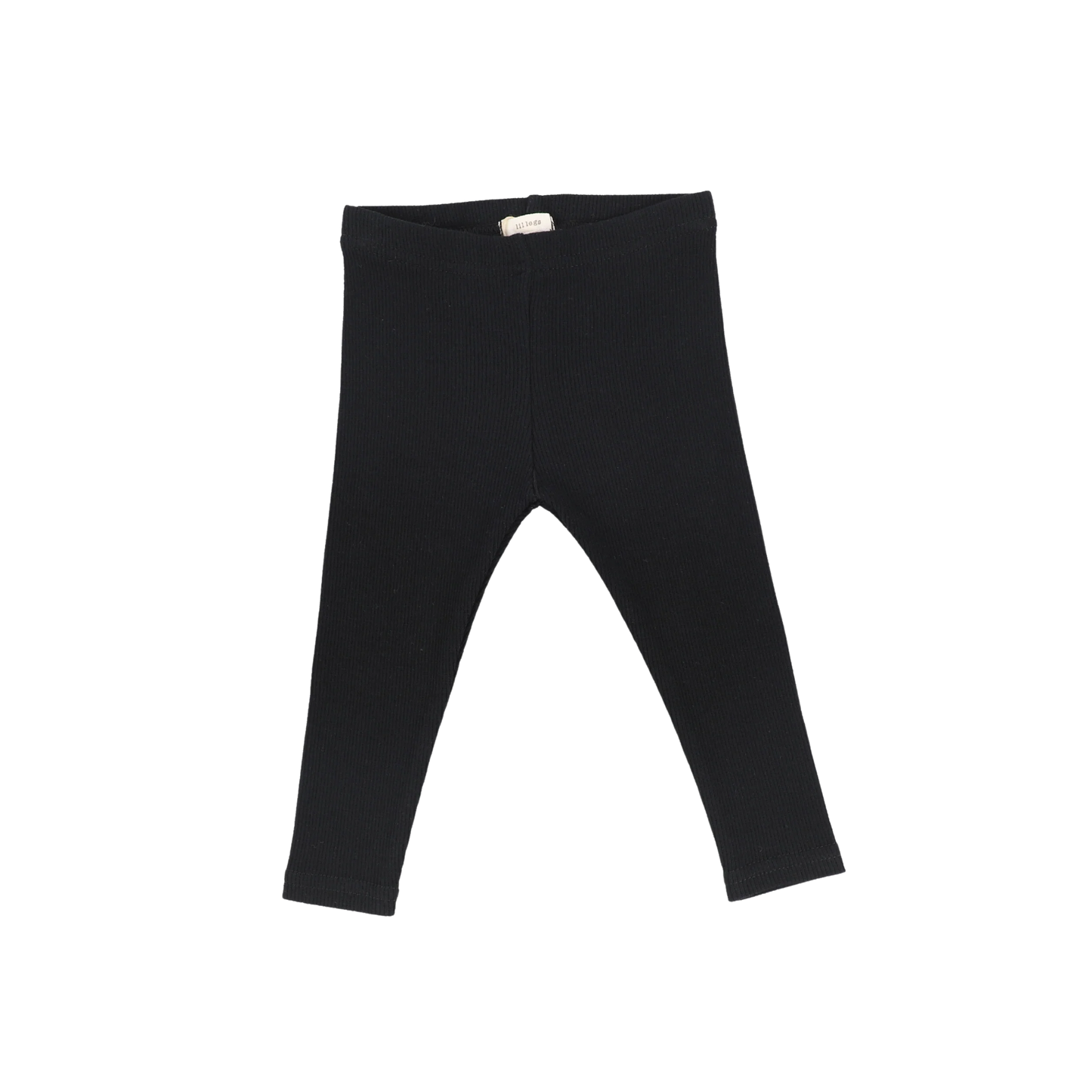 Ribbed Long Leggings- Black