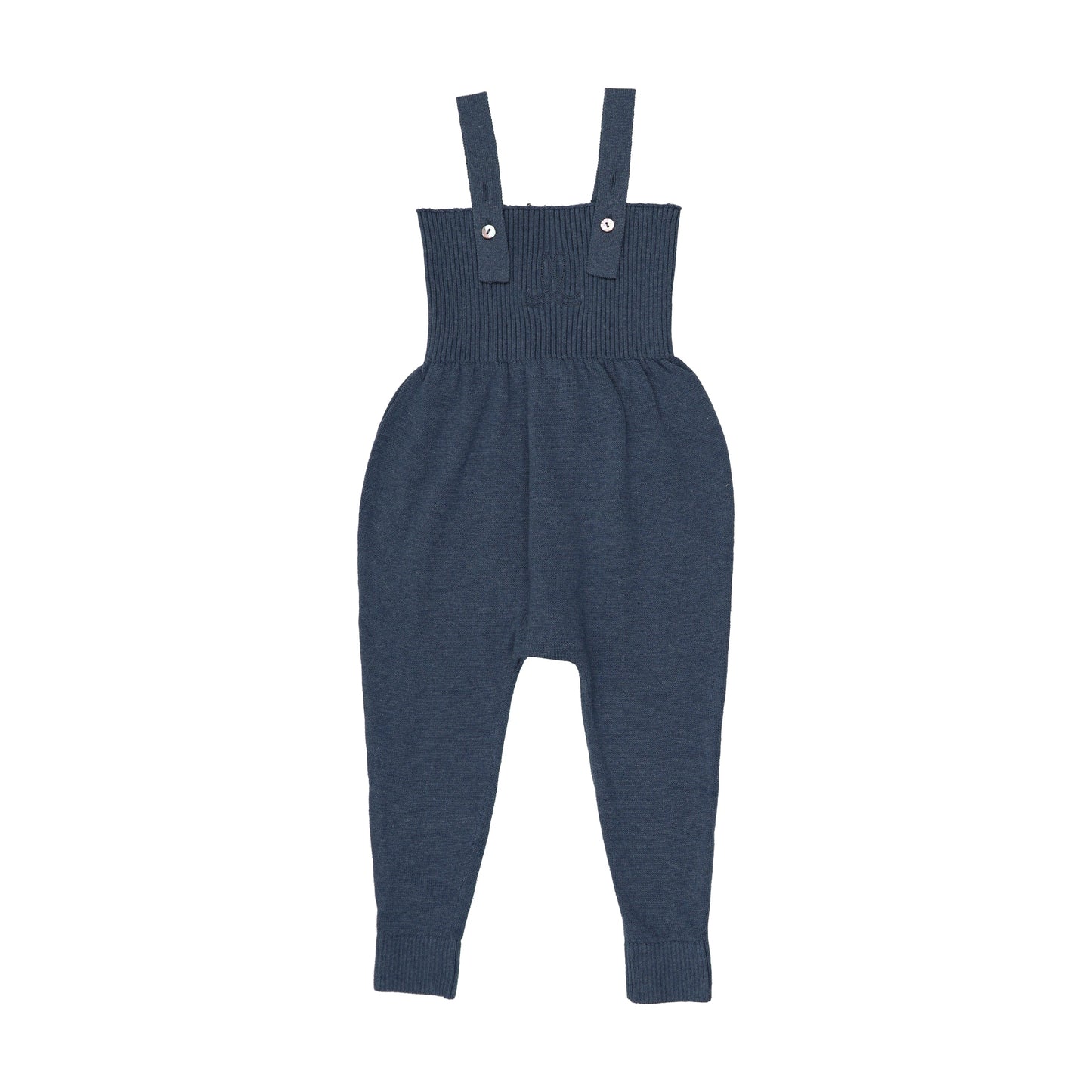 Knit Overalls- Vintage Blue