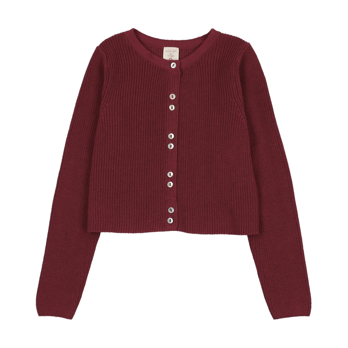 Fine Knit Cardigan- Deep Red