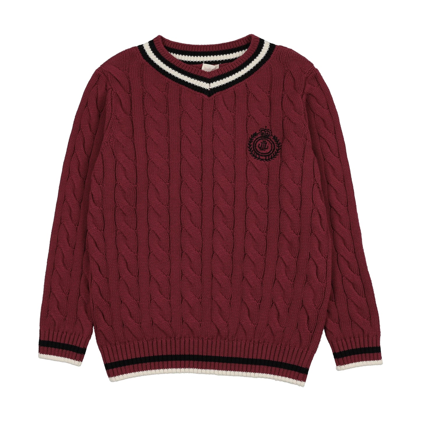 Limited Capsule Cable Sweater- Deep Red