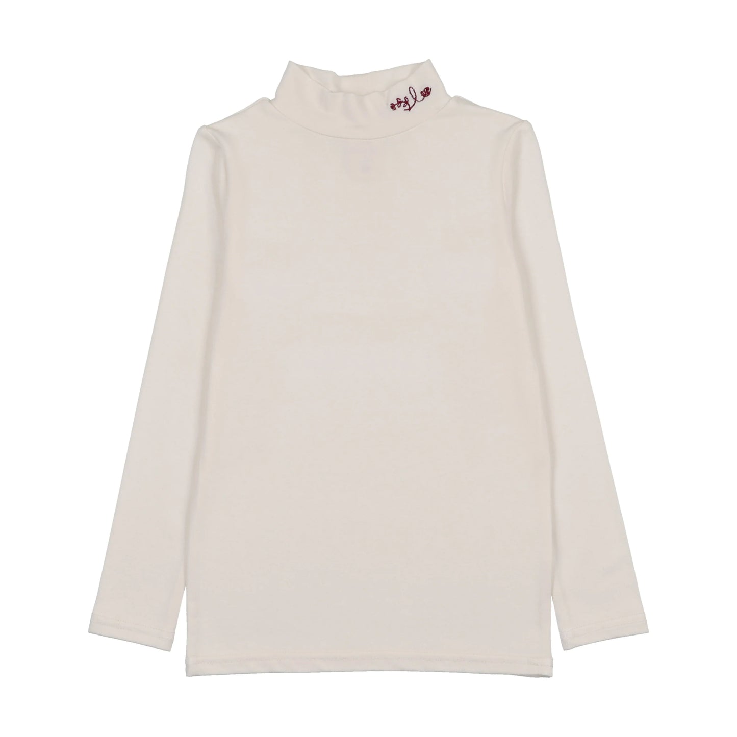 Embroidered Mockneck