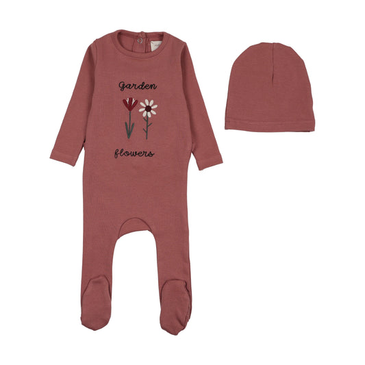 Flower Footie Set