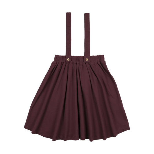 Suspender Skirt- Plum