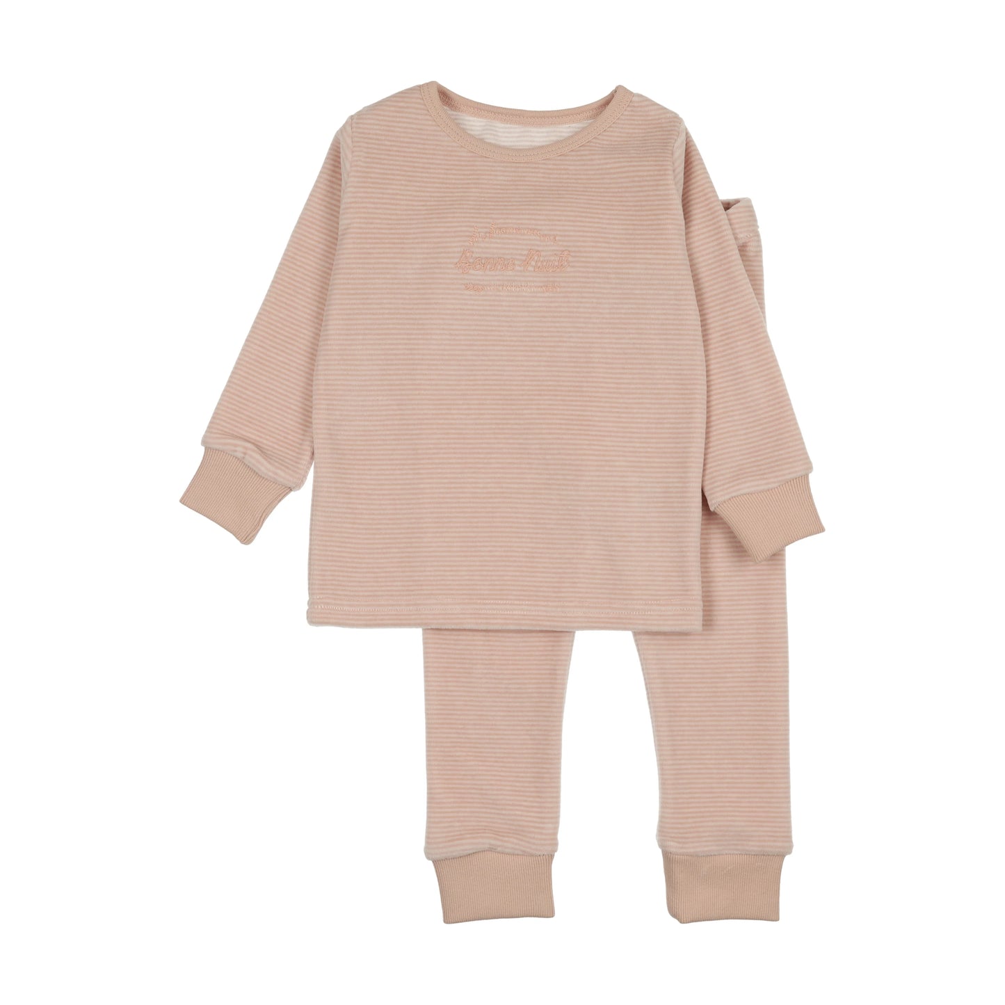 Velour Lounge Set - Pink Stripe