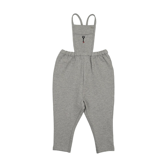 Limited Capsule Bib Overalls- Light Grey Heather