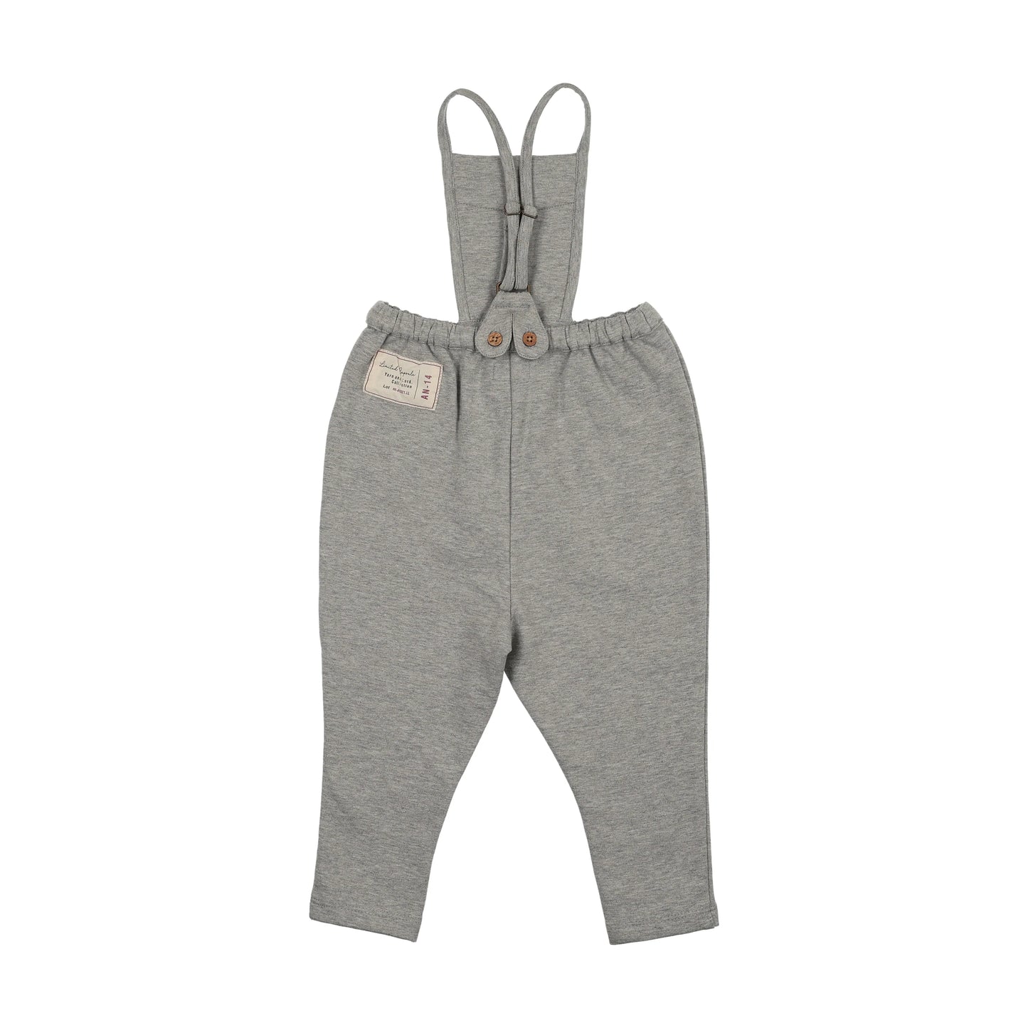 Limited Capsule Bib Overalls- Light Grey Heather