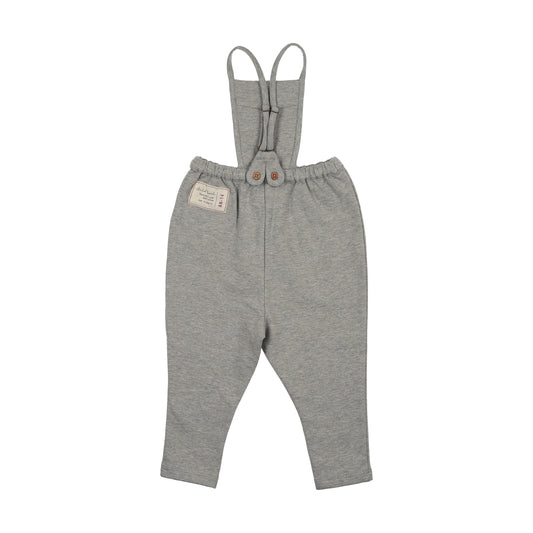 Limited Capsule Bib Overalls- Light Grey Heather
