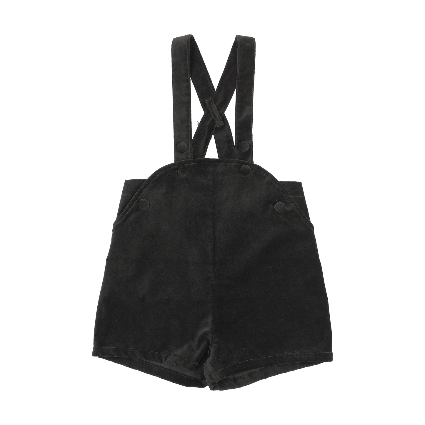 Velvet Overalls-Black