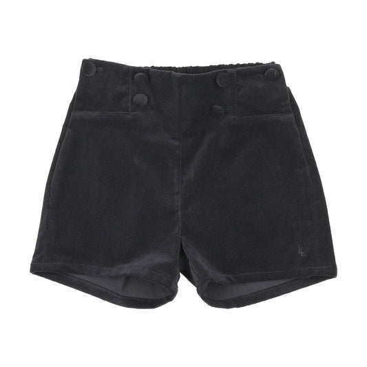 Velvet Shorts- Navy