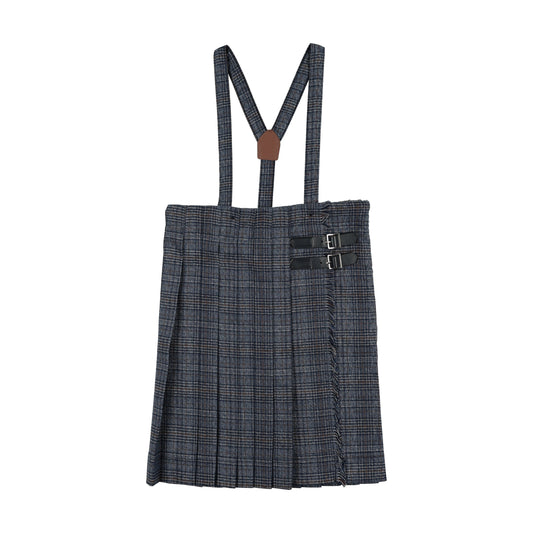 Kilt Suspender Skirt- Multi Plaid