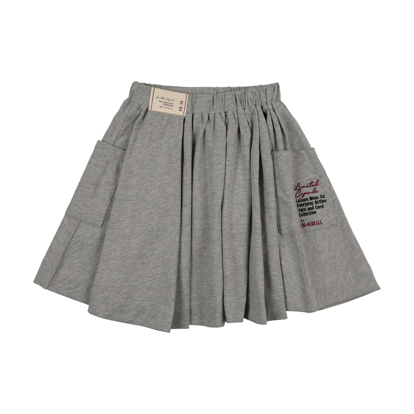 Limited Capsule Circle Skirt- Light Grey Heather