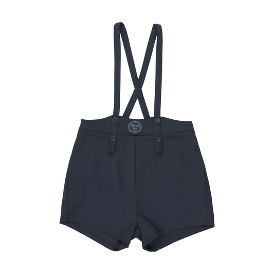 Boys Overall Shorts- Navy