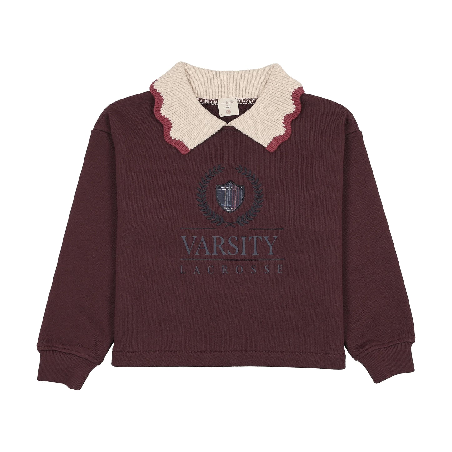 Fan Club Girls Sweatshirt Plum/Cream