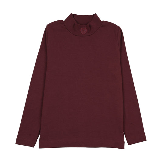 Rugged Threads Burgundy Mockneck