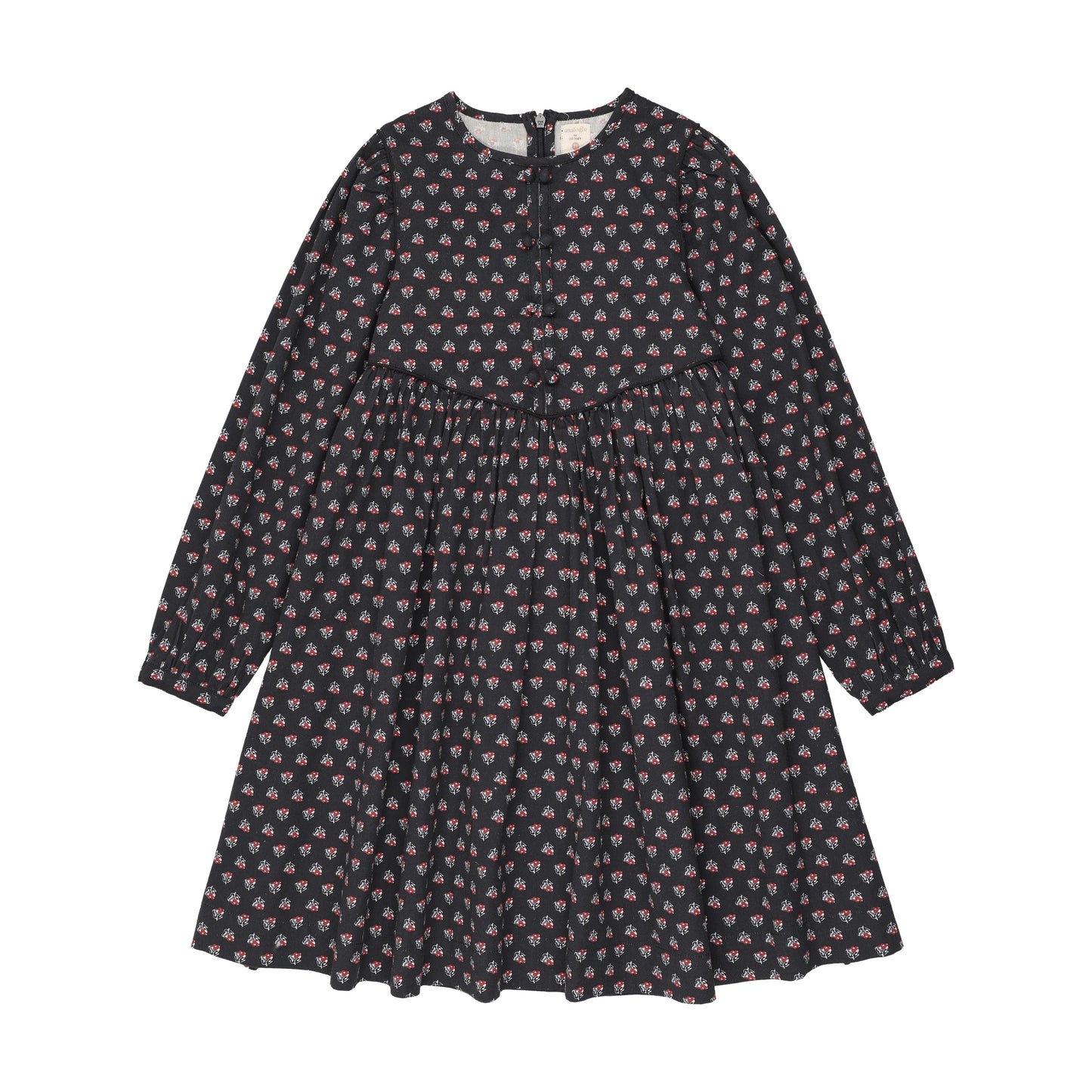 Home Garden Velvet Trim Dress Big Girl