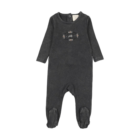 Stitch Studio Footie- Off Black
