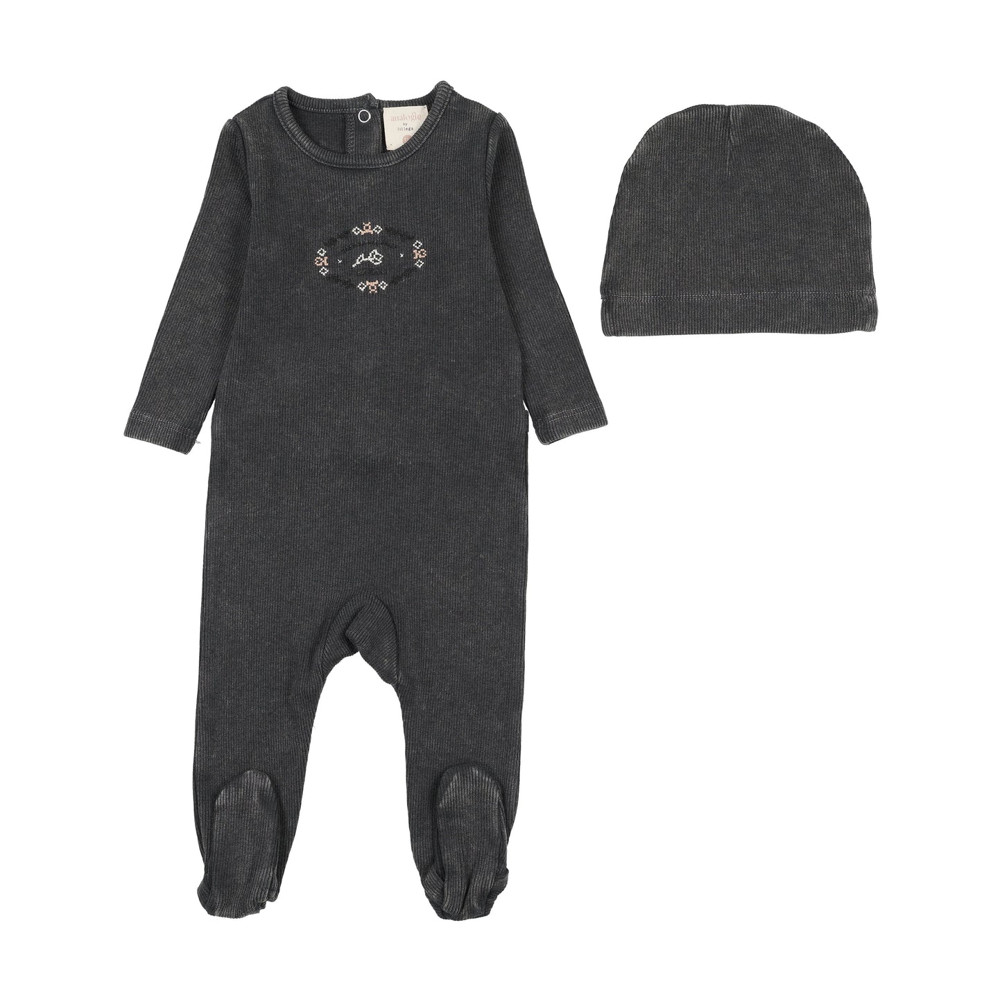 Stitch Studio Footie Set- Off Black