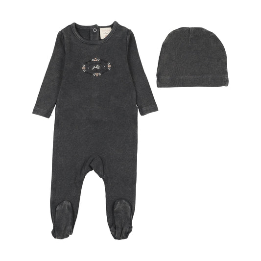 Stitch Studio Footie Set- Off Black