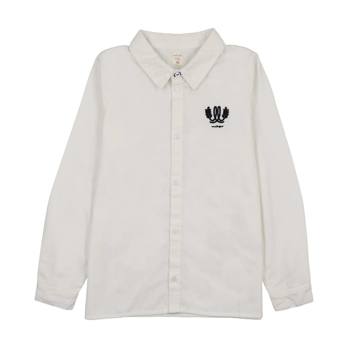Boys Logo Shirt- Winter White