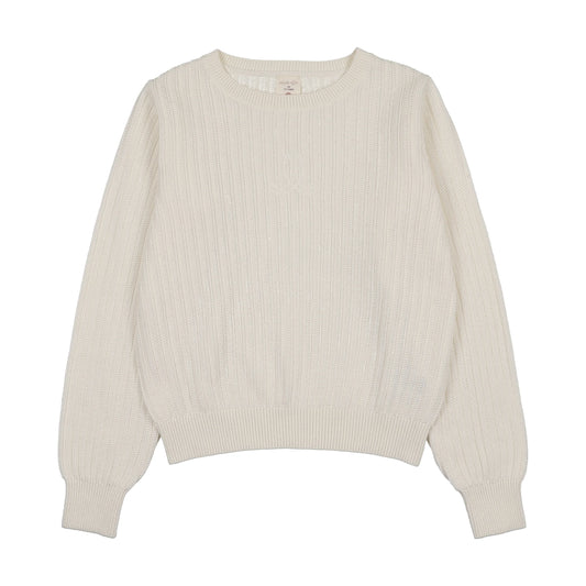 Girls Sweater- Cream