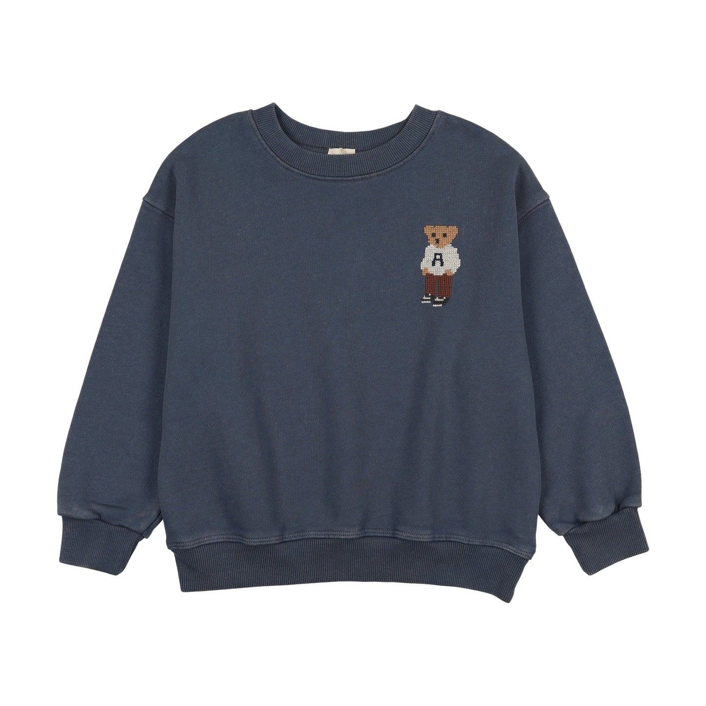 Bear Sweatshirt Boy- Vintage Indigo