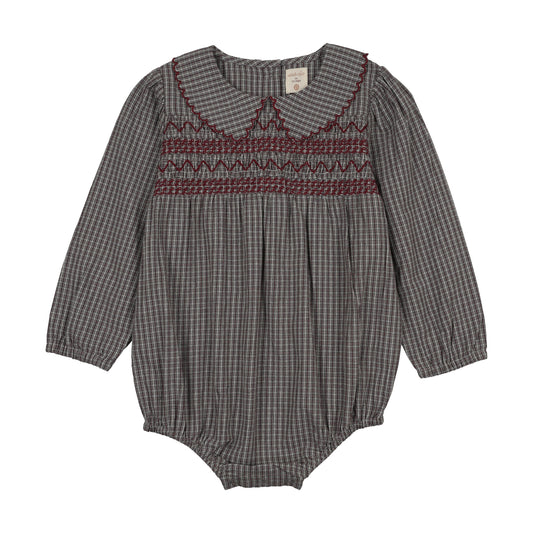Plaid Edition Girls Romper