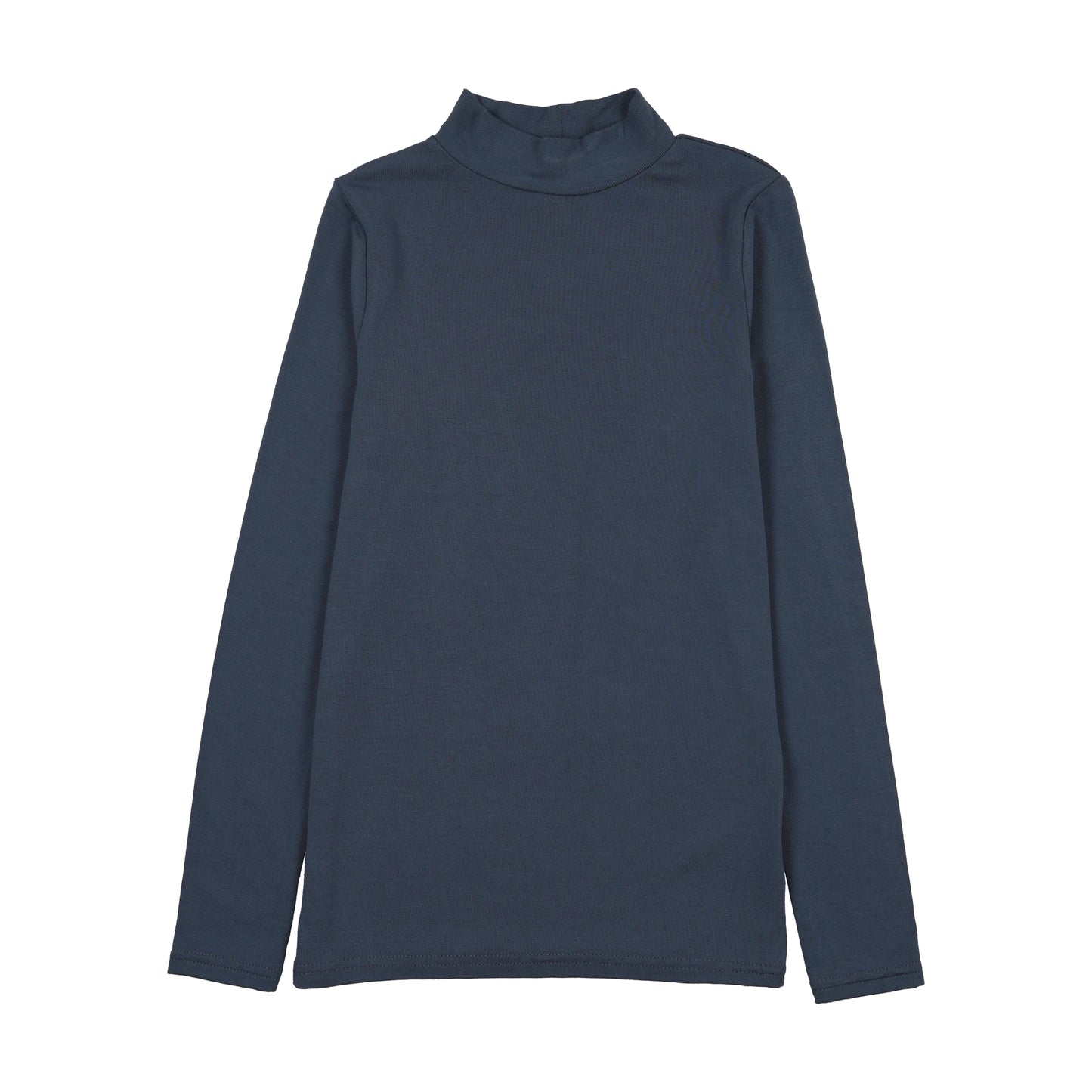 Bamboo Mockneck- Vintage Blue