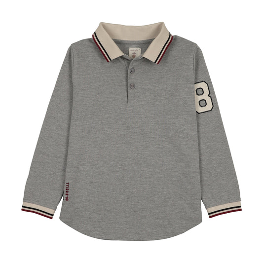 Limited Capsule Polo Ls- Light Grey Heather