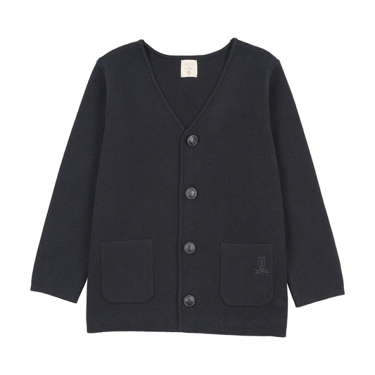 Boys Cardigan Blazer- Navy