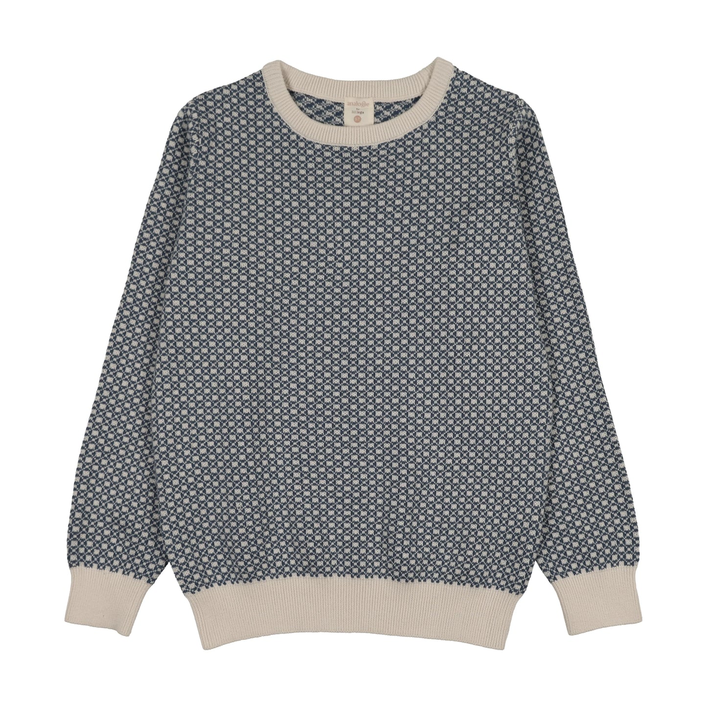 Heirloom Knits Boys Crew Neck- Dried Blue
