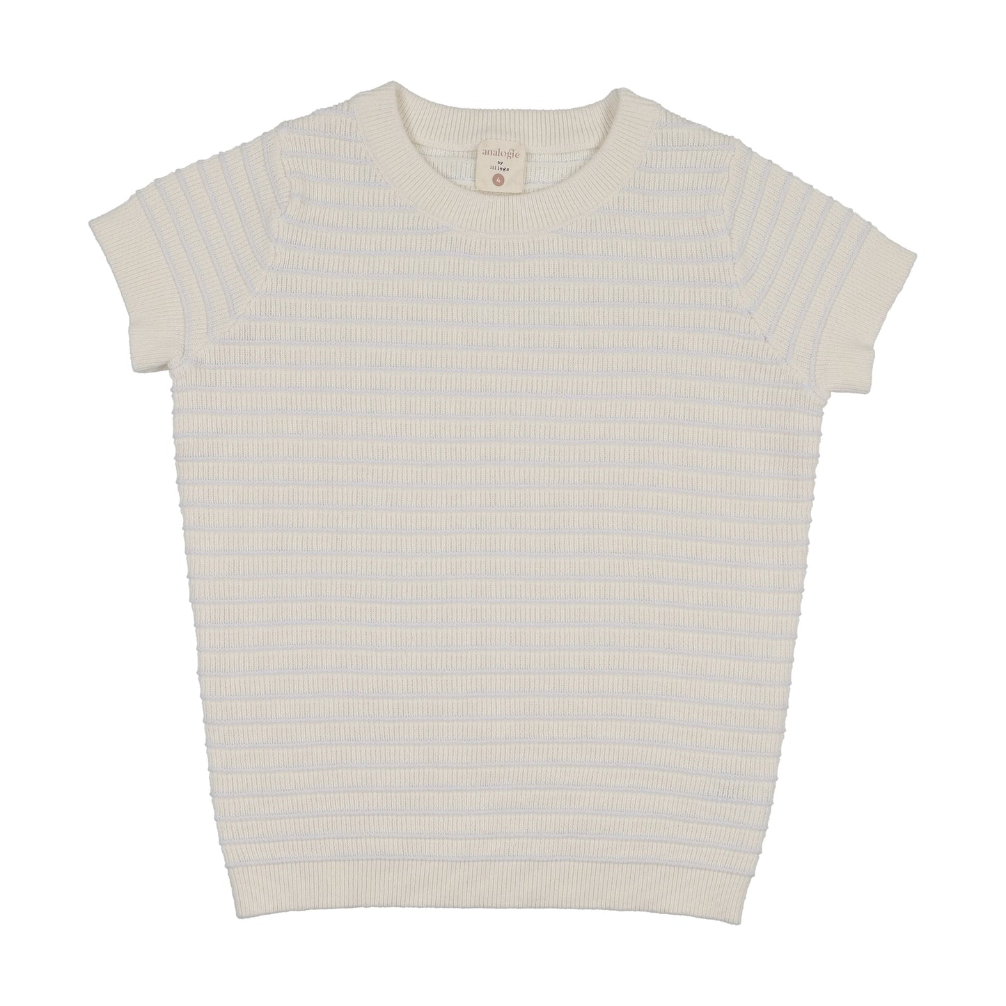 Textured Stripe Knit Crewneck