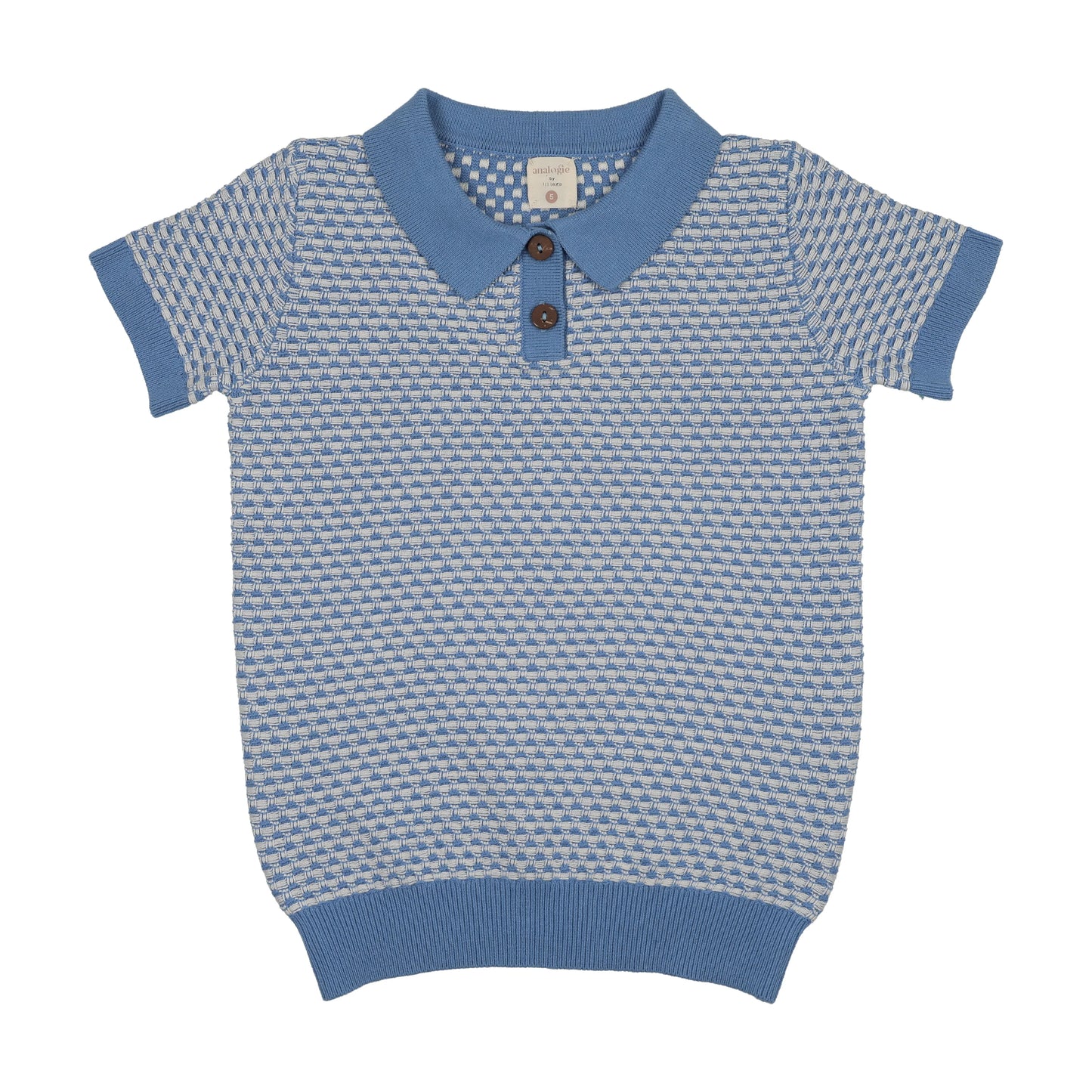 Multi Knit Polo- Fresh Blue