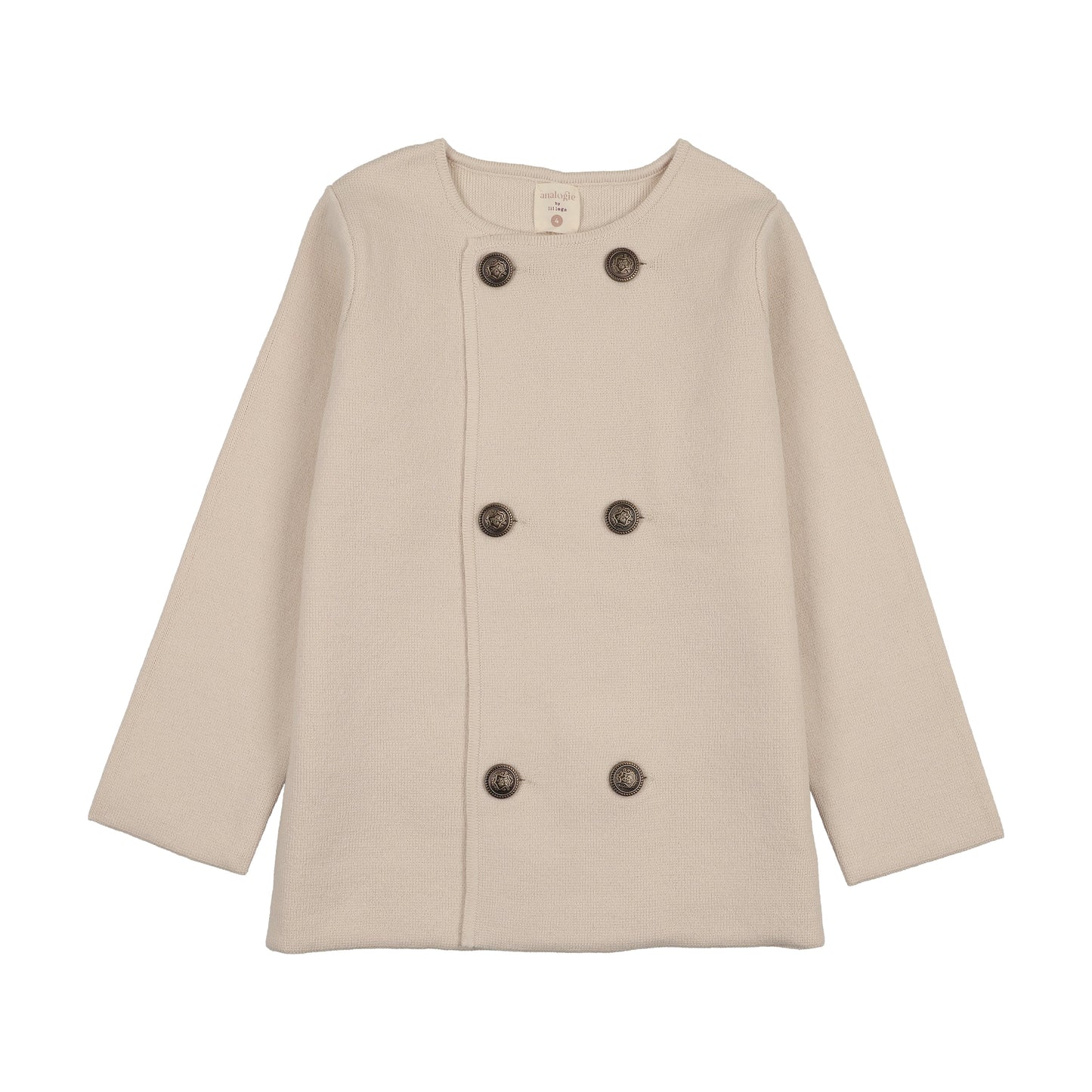 Double Breasted Knit Blazer- Wheat