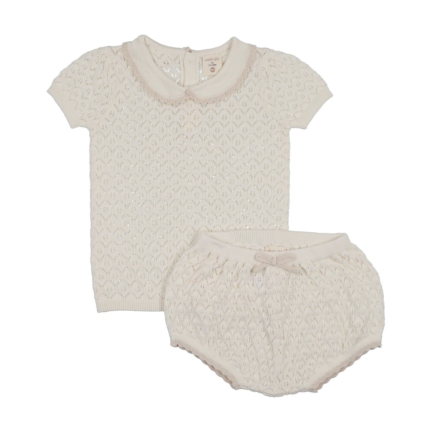 Girls Knit Set- Cream