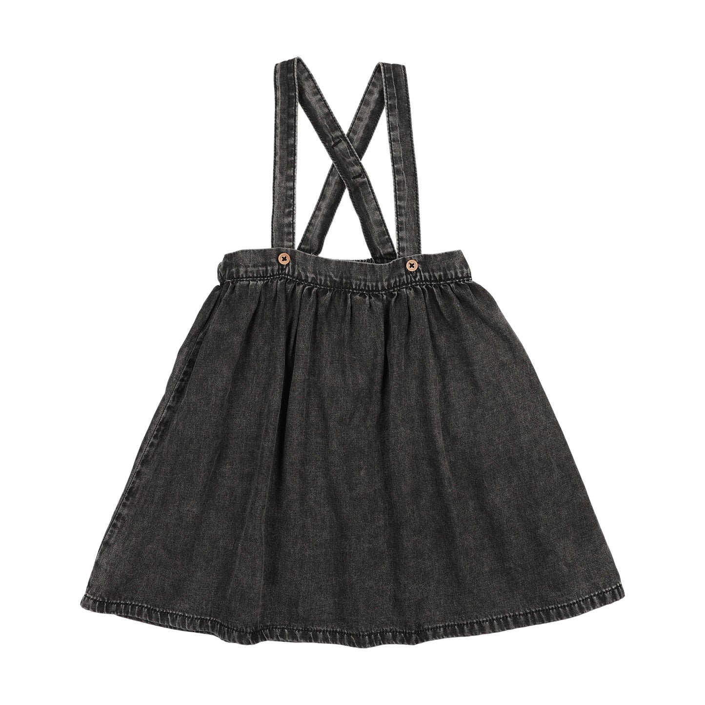 Black Denim Suspender Jumper