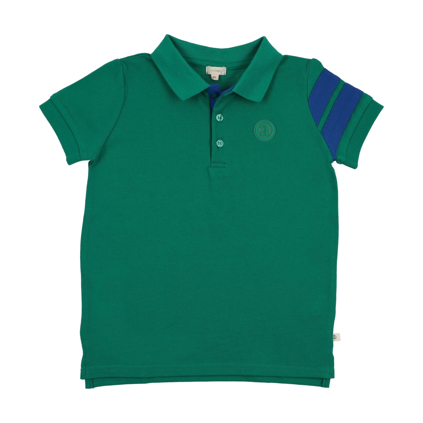 Stripe Detail Polo SS- Electric Green