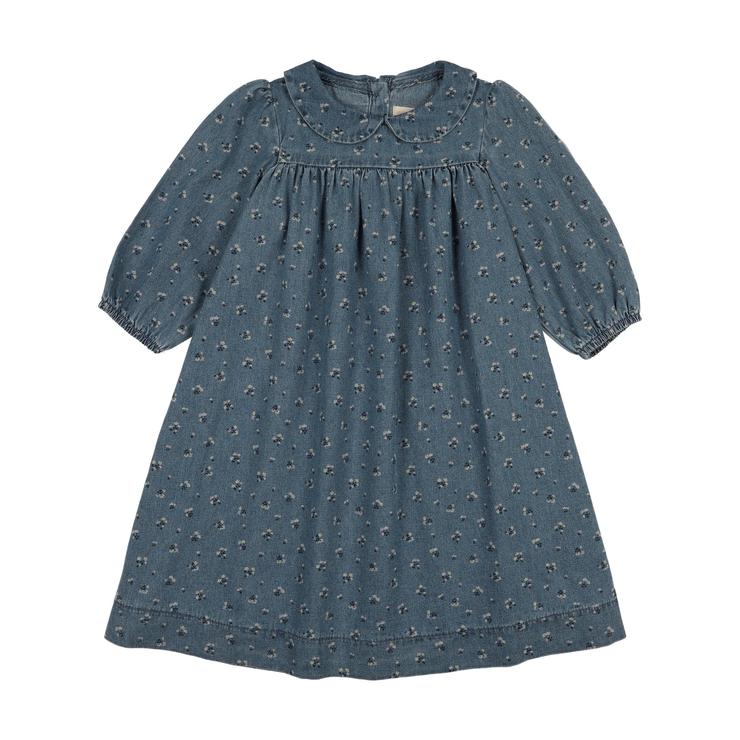 Dainty Denim 3/4 Sleeve Dress