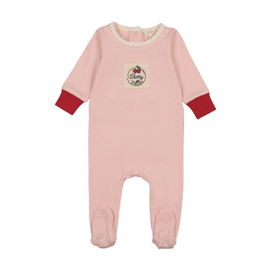 Colorblock Footie- Pink