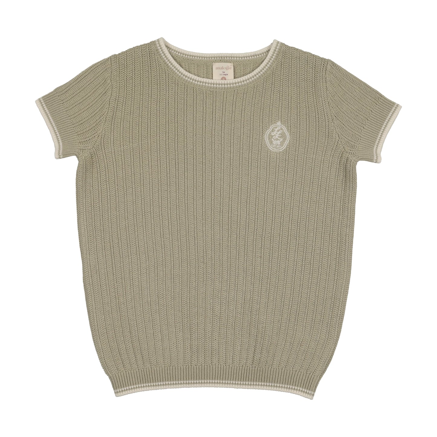 Knit Crewneck Sweater- Shrub Green