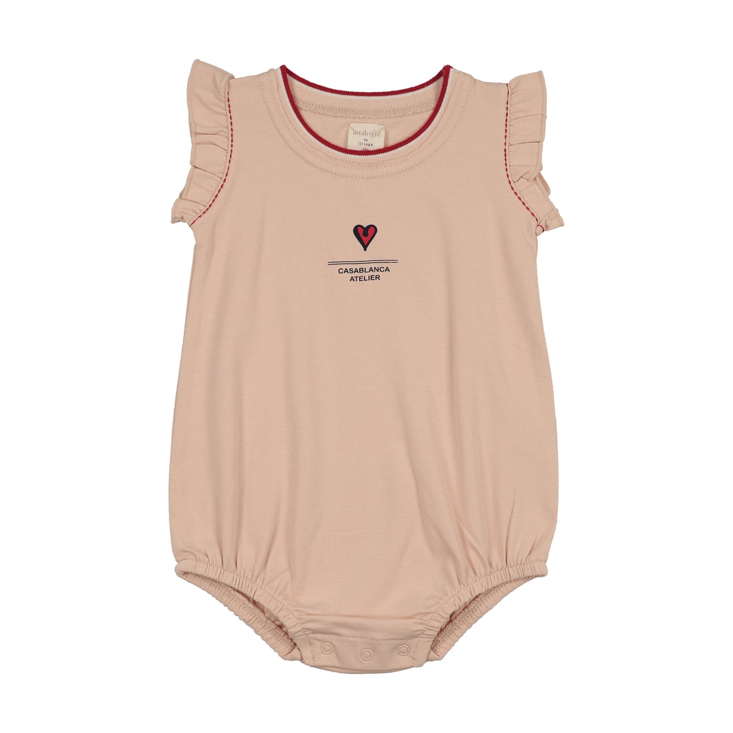 Outer Field Girls Romper- Pink