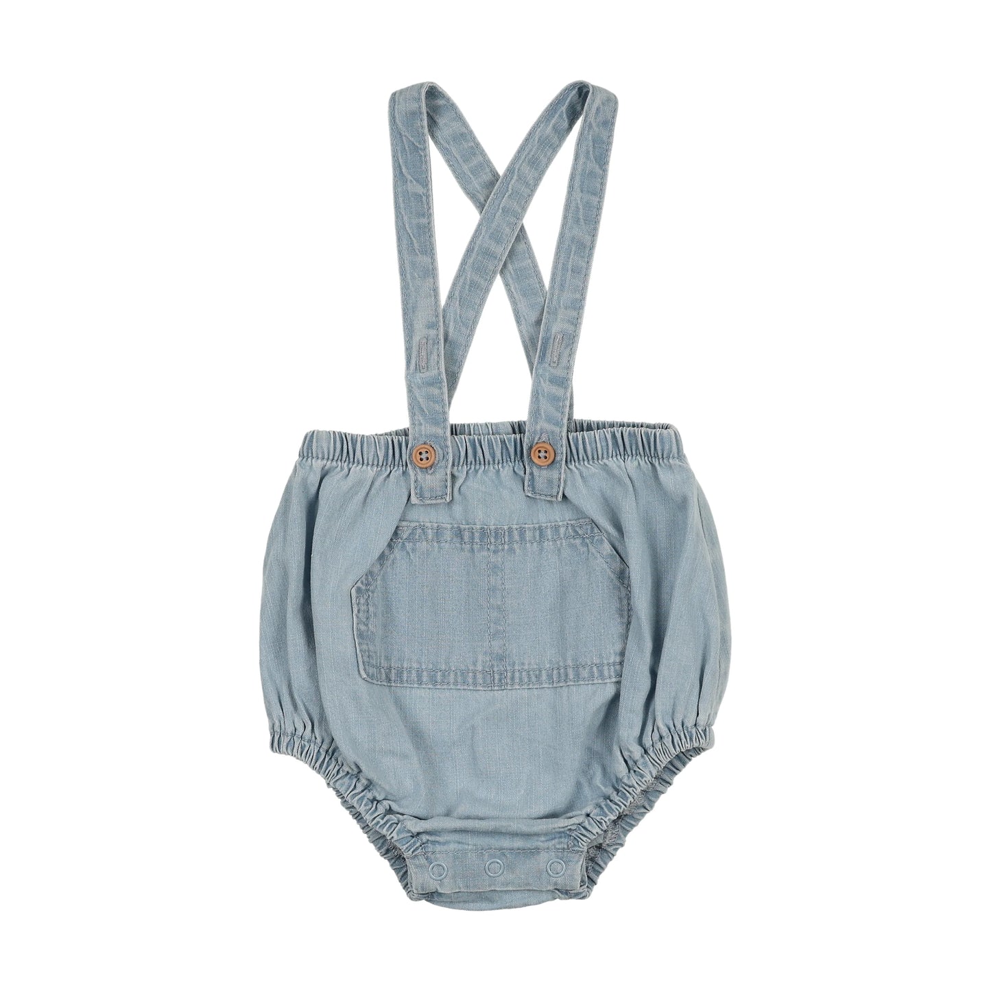 Pocket Suspender Bloomers- Light Wash