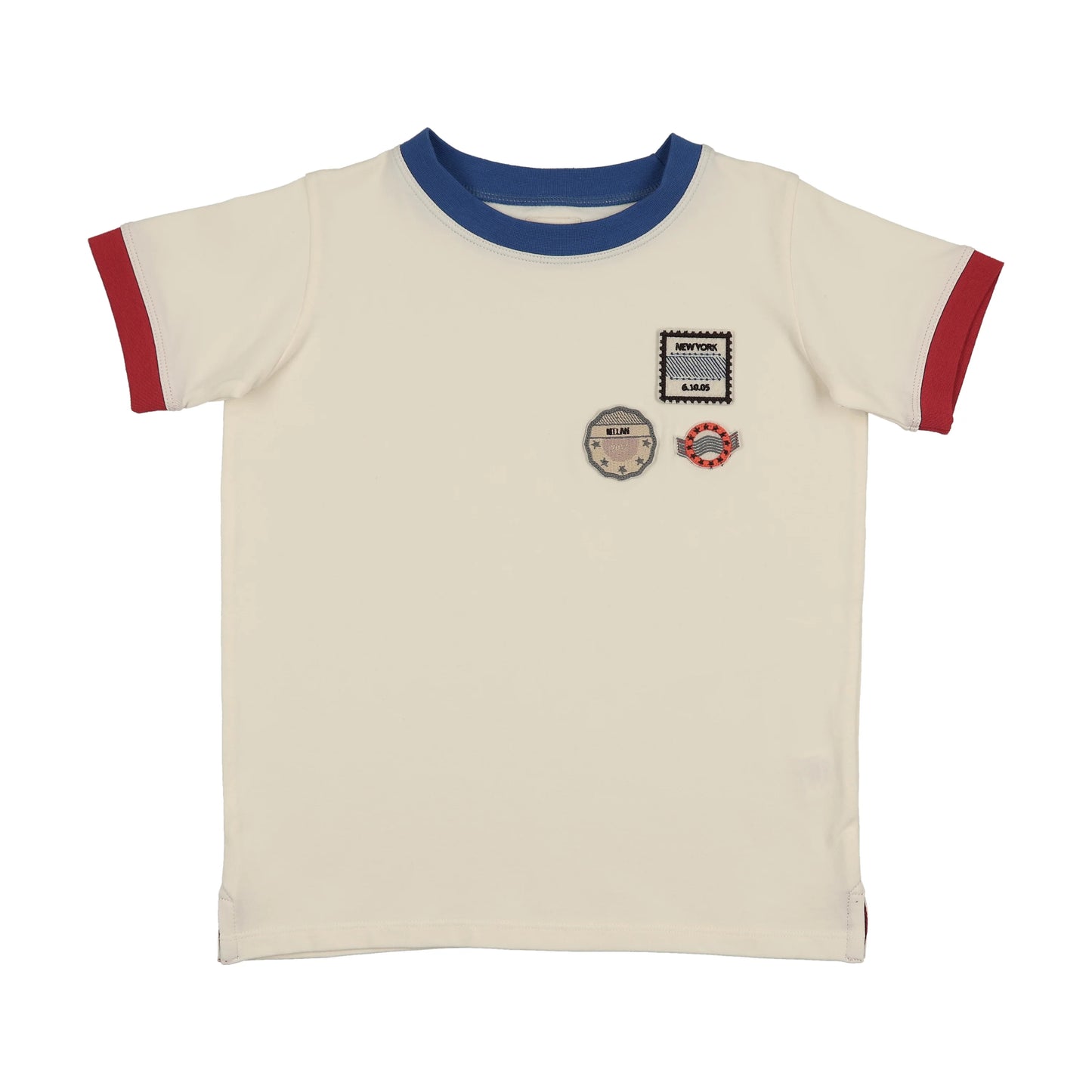 Patch Applique Tee- Cream