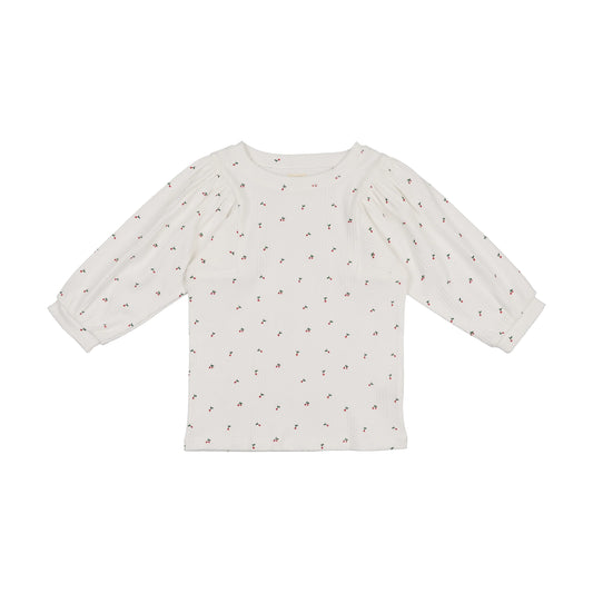 Denim Capsule 3/4 Sleeve Tee - White