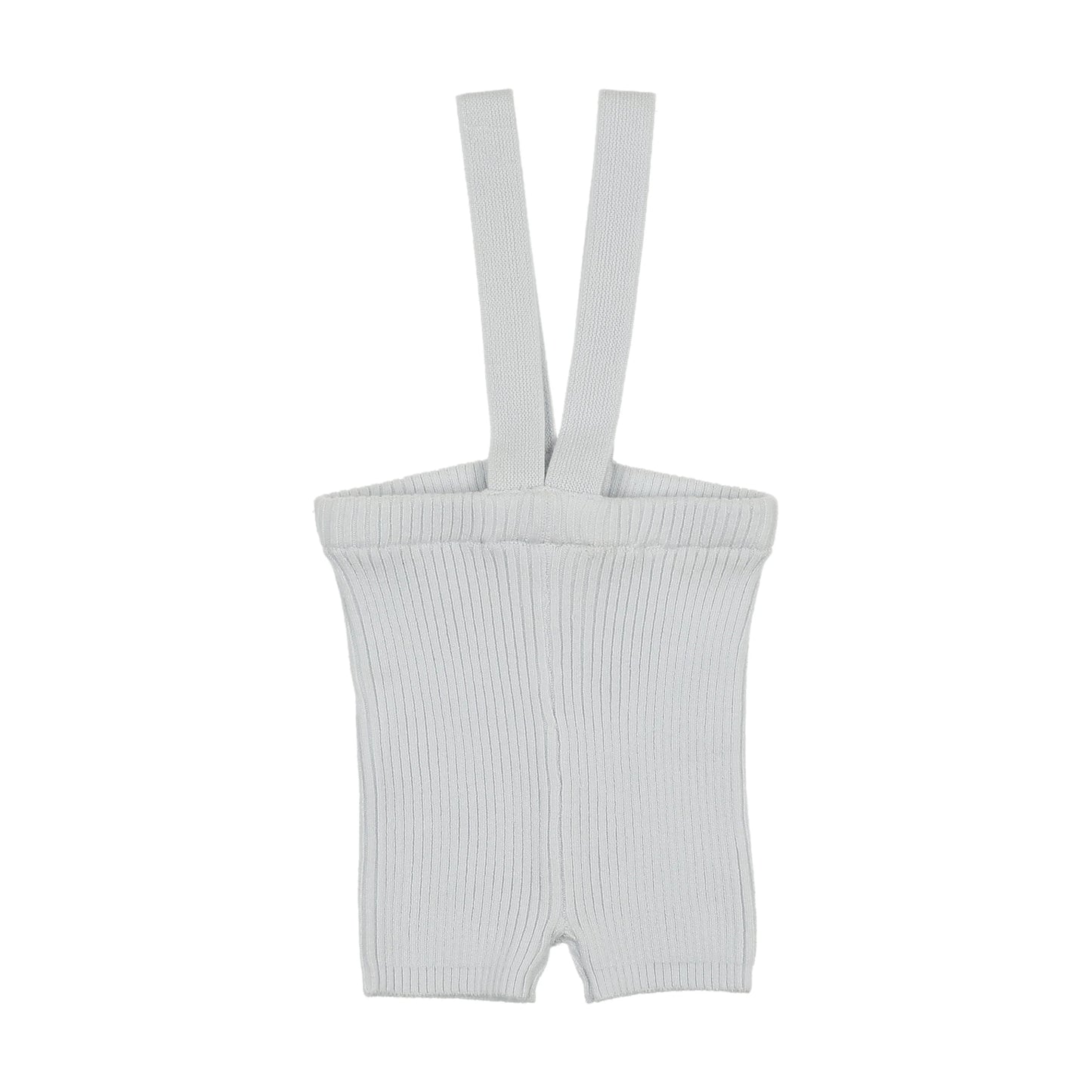 Knit Suspender Shorts- Clear Blue