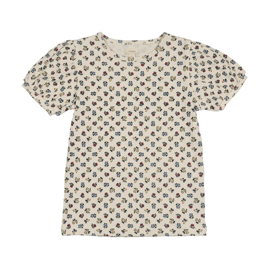Puff Sleeve SS Tee- Primary Floral